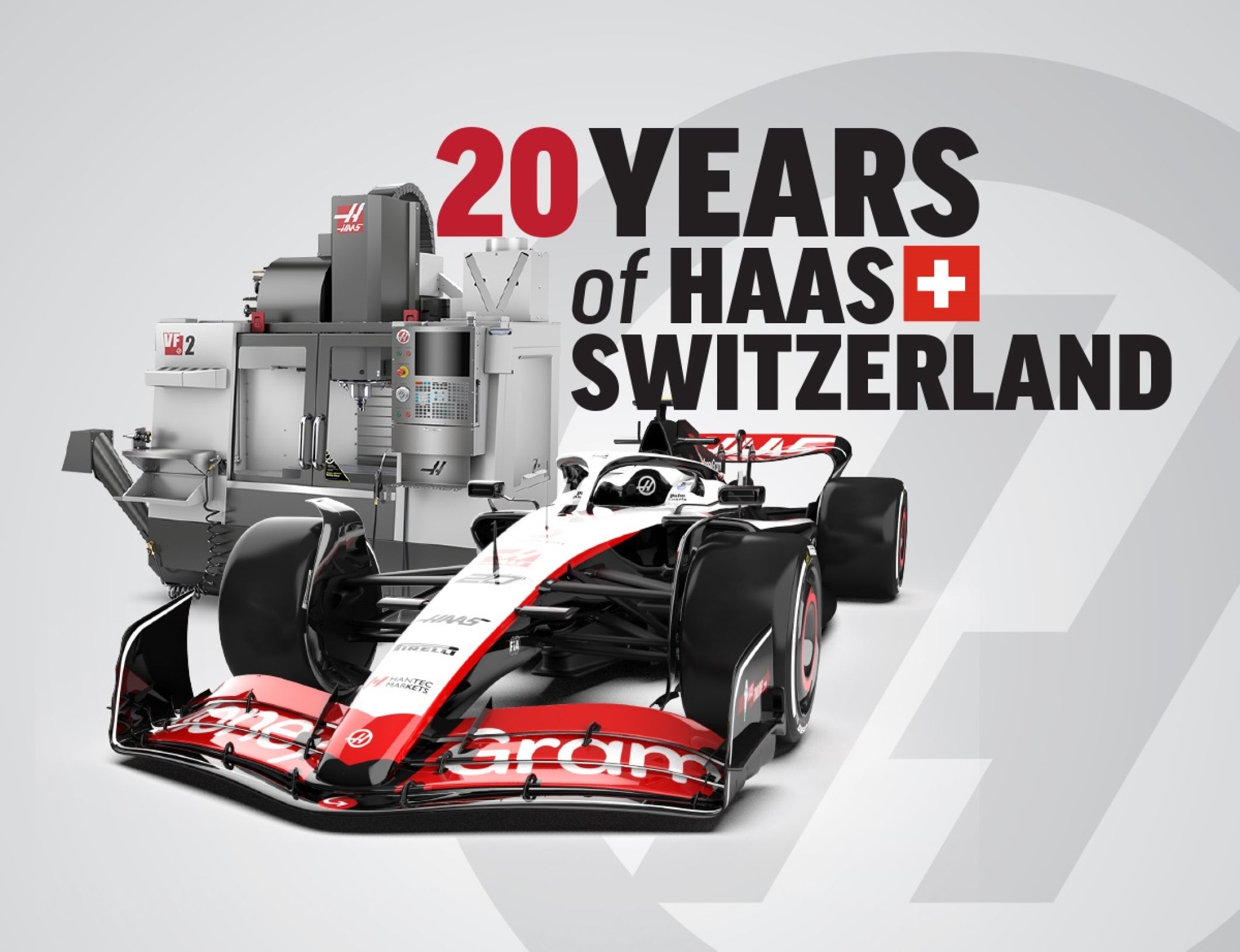 20 years exclusive partnership Switzerland HAAS CNC